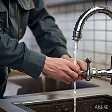 关闭水源,拧紧水阀