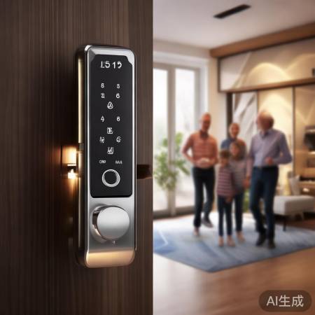 指纹锁多方式开门，智能报警保安