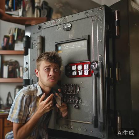 保险柜密码太简单,朋友自己忘!