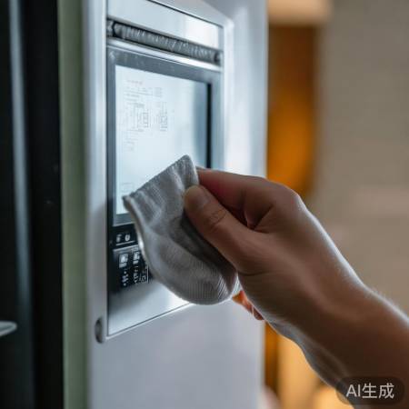 检查显示屏，擦拭解决问题