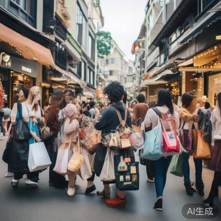 外国游客偏爱大牌奢侈品