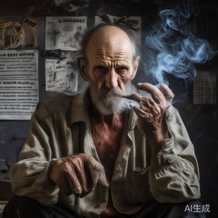 烟瘾惊人，38年烟龄，血管堵9