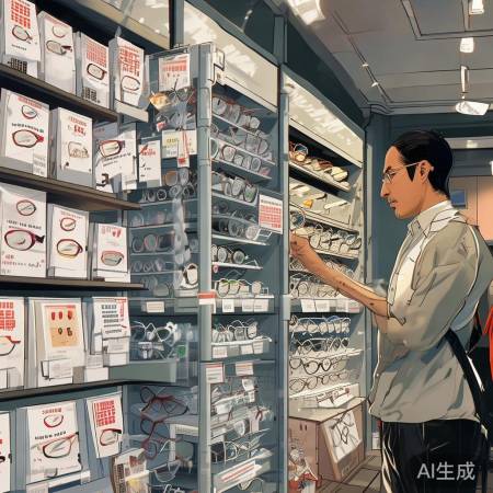 眼镜成本低,售价高,暴利明显