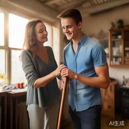 大妈护理，小王奇迹站起
